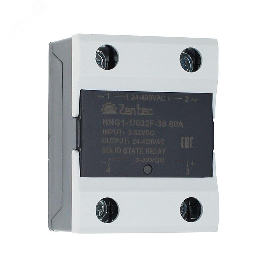 Изображение товара Твердотельное реле ZenTec с контролем нуля 10-120А, защита и светодиод