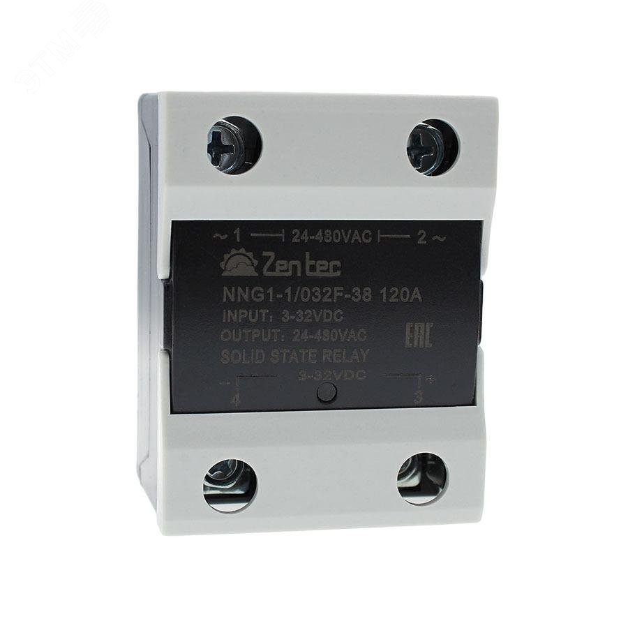 Изображение товара Однофазное твердотельное реле NNG1-1/032F-38 120A 24-440В AC с функцией zero-crossing