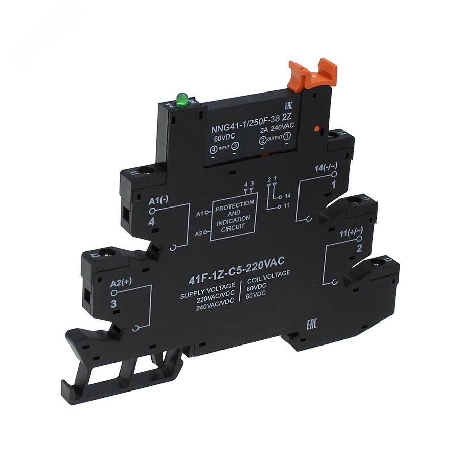 Изображение товара Интерфейсное твердотельное реле ZenTec с AC/DC выходом и светодиодным индикатором