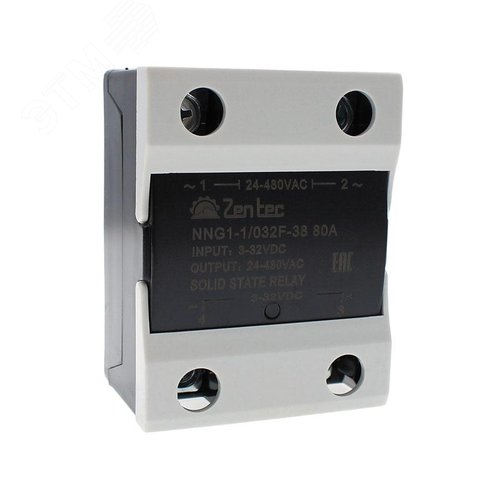 Изображение товара Однофазное твердотельное реле NNG1-1/032F-38 80A 24-440В AC, с функцией zero-crossing и индикатором работы, 24-440V AC (шт)