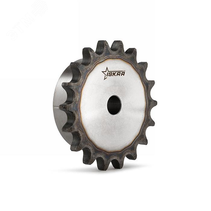 Изображение товара "Звездочка под расточку со ступицей с калеными зубьями для цепи: 08B-1, Z=13, 1/2""x5/16"" PS09T13 ISKRA" (шт)