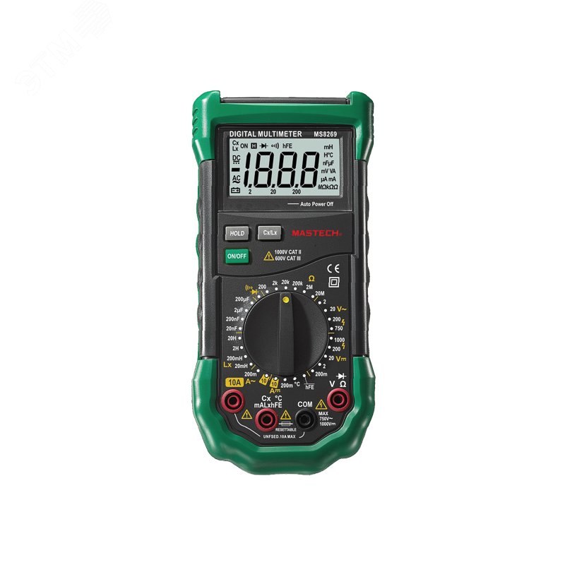 Изображение товара Профессиональный мультиметр MS8269 1000В 10А с подсветкой и функцией DATA HOLD