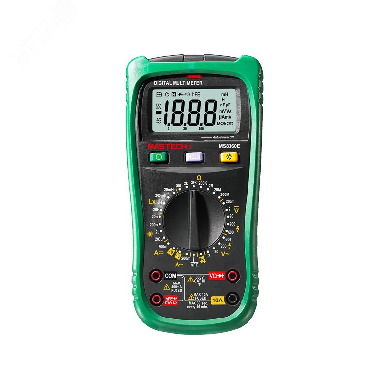 Изображение товара Мультиметр MS8360E измеритель емкости и индуктивности компактный с NCV и подсветкой