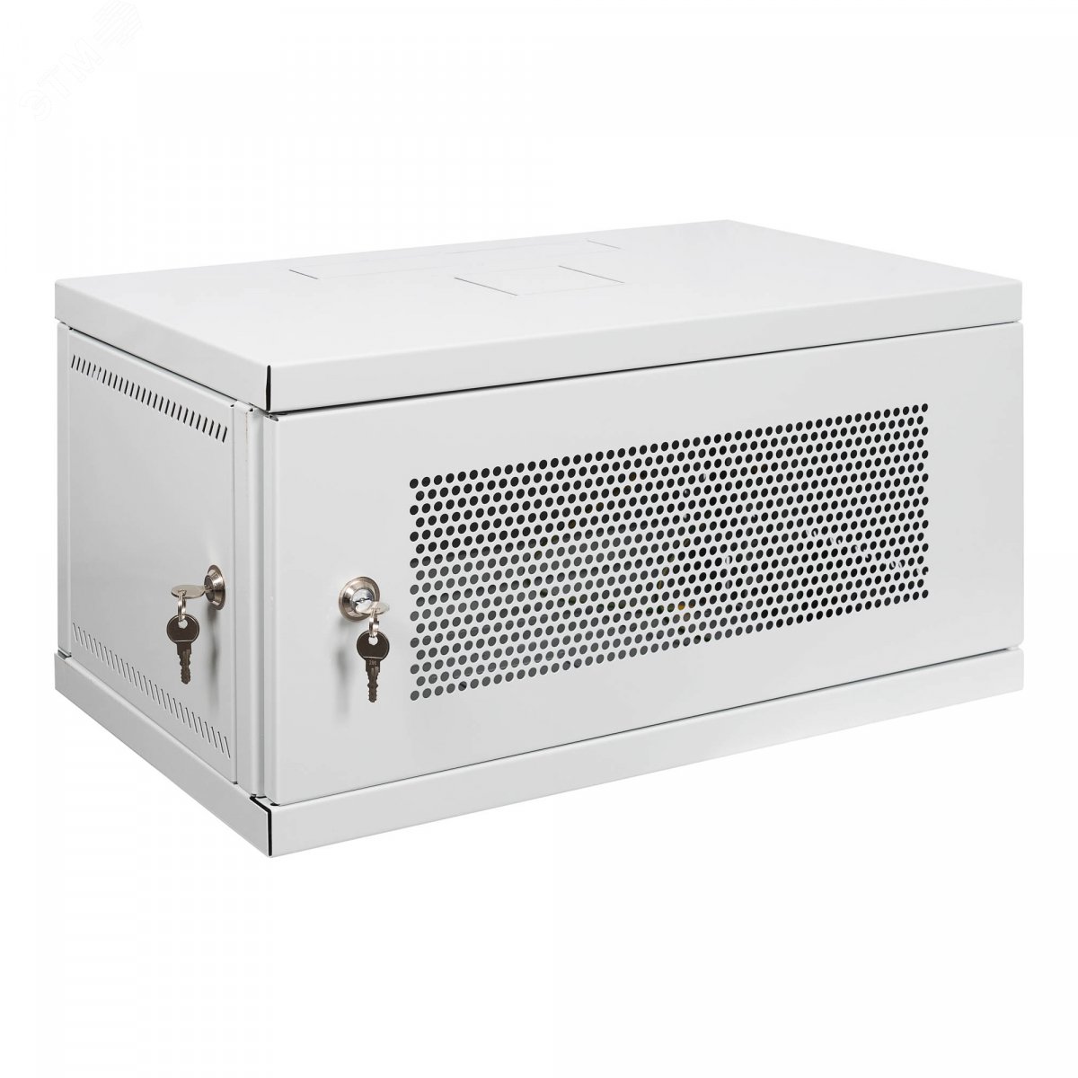 Изображение товара Шкаф настенный разборный 19`` 6U, перфорированная дверь, 600х350, серый (шт)