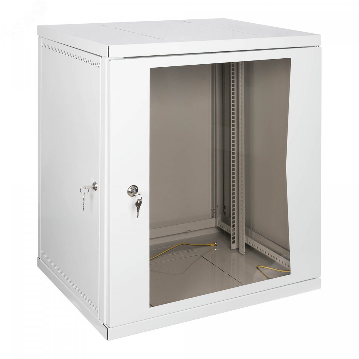 Изображение товара Шкаф настенный разборный 19`` 6U, стеклянная дверь, 600х450, серый (шт)