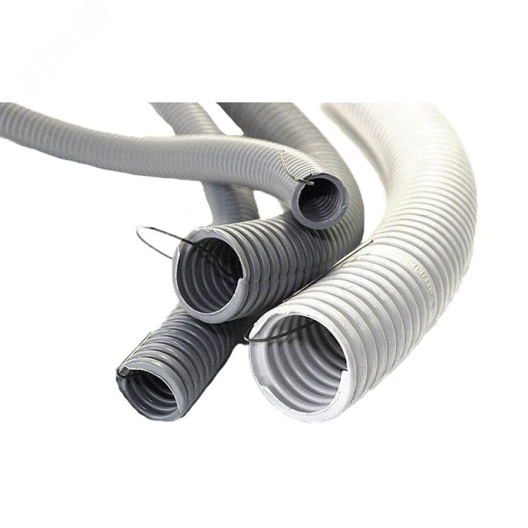 Изображение товара Гофрированные трубы ПВХ с зондом 20 мм 100 м - кабеленесущая система для внутренних работ