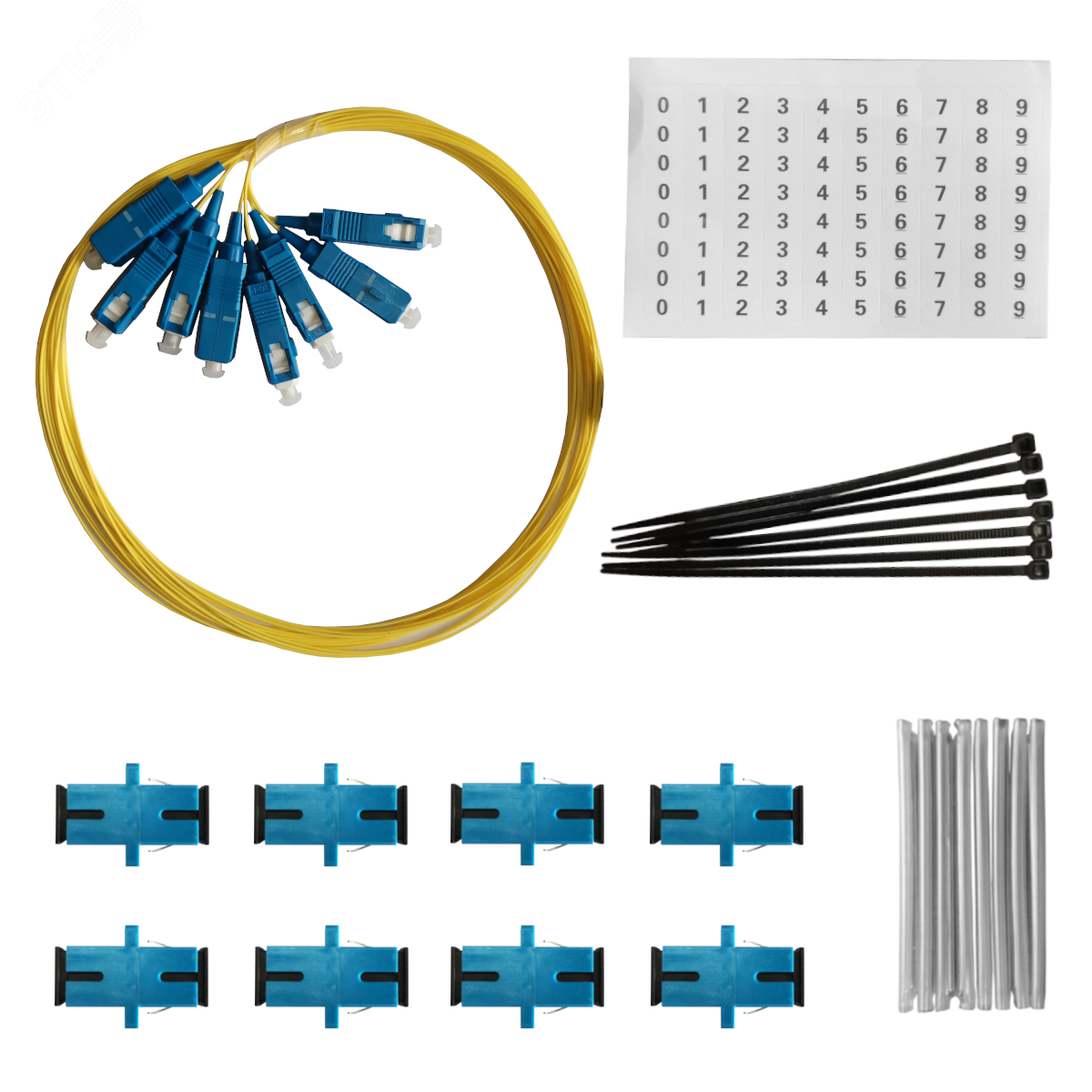 Изображение товара Комплектующие для оптического кросса 8 портов SC/UPC Россия NetLink