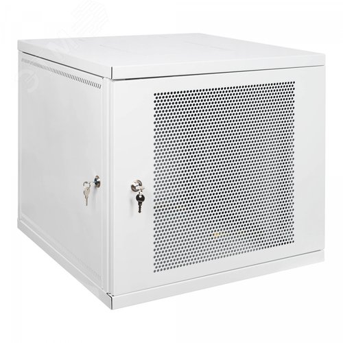 Изображение товара Шкаф настенный разборный 19`` 12U, перфорированная дверь, 600х600, серый (шт)