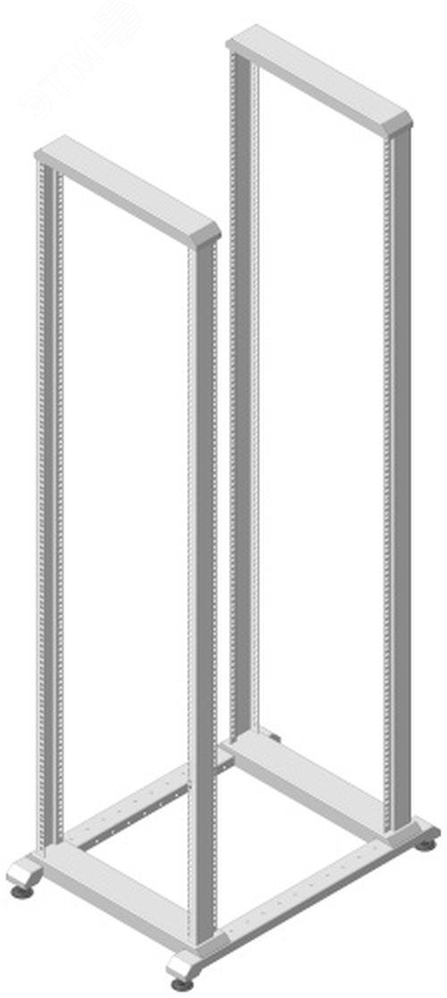 Изображение товара Стойка телекоммуникационная универсальная 32U, двухрамная (1530х570х800), цвет серый (шт)