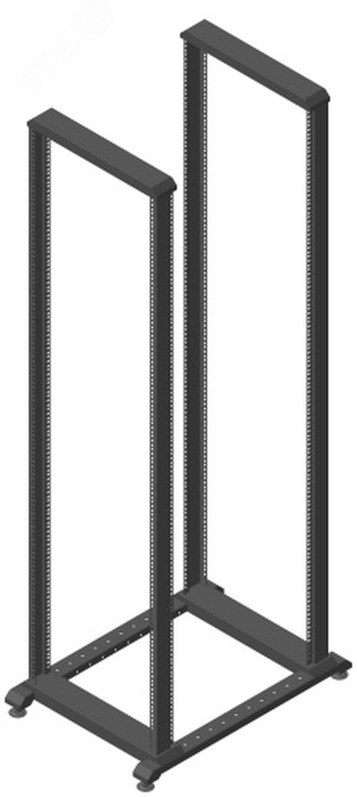 Изображение товара Стойка телекоммуникационная AME Т-СТ2-42U-800 (RAL 9005) с регулируемой глубиной