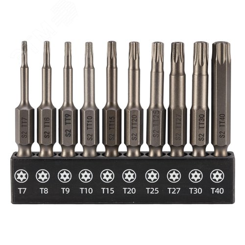 Изображение товара Набор бит TORX TR 50мм 10 (шт)