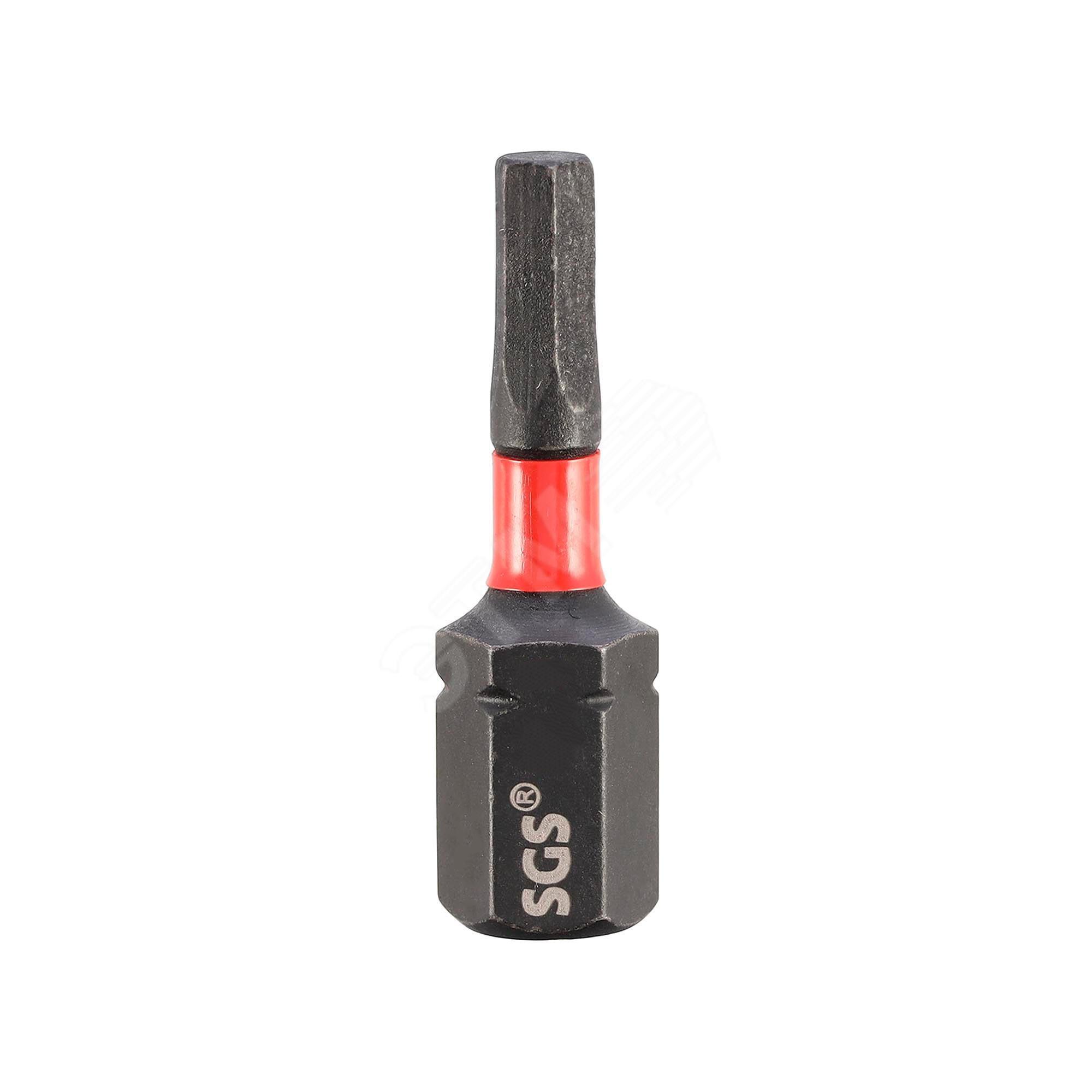 Изображение товара Бита шестигранная HEX 2,0 х25мм Impact(ударная) S2 1шт SGS 6325-H2.0-IB (шт)