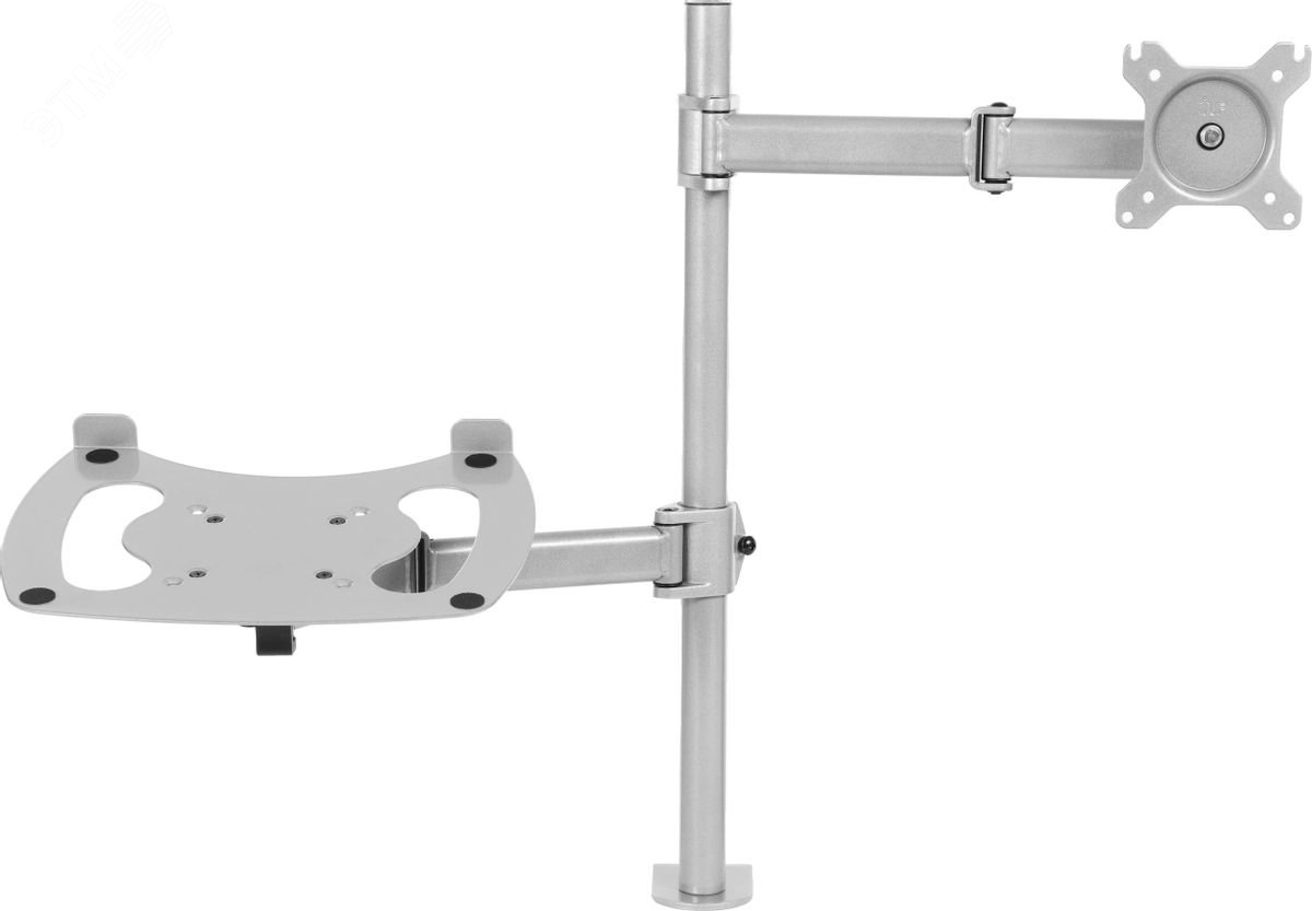 Изображение товара Кронштейн для монитора и ноутбука 13-27 дюймов с поворотом и наклоном Cactus CS-VM-LH07-AL