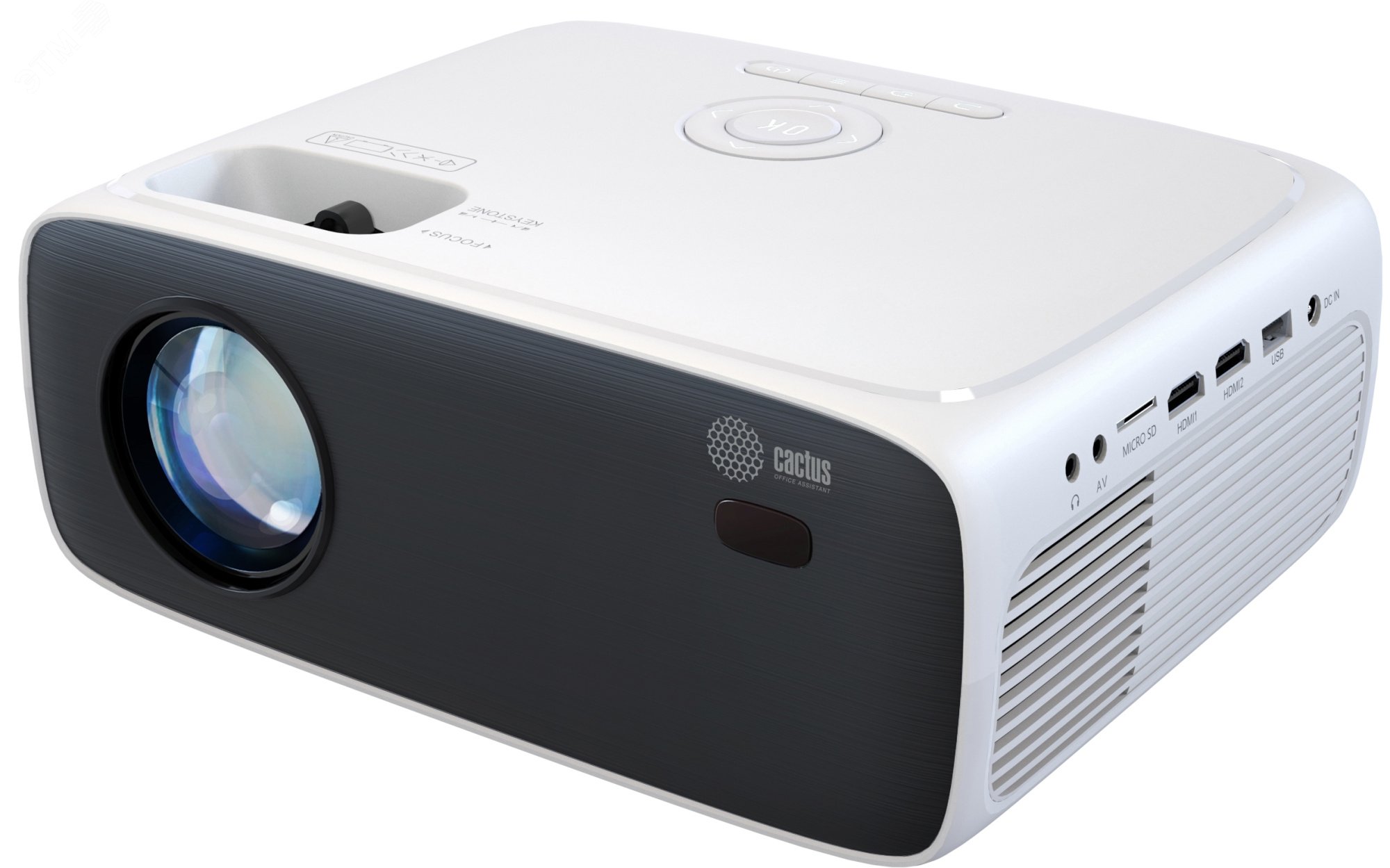 Изображение товара Проектор ламповый для экрана CS-PRM.07WT.Full HD LCD 3200Lm LS 320Lm ANSI (1920x1080) 1xUSB typeA 3xHDMI (шт)