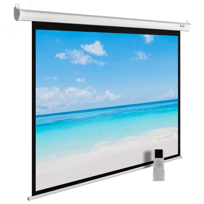 Изображение товара Экран настенно-потолочный рулонный 225x300см MotoExpert 4:3 белый