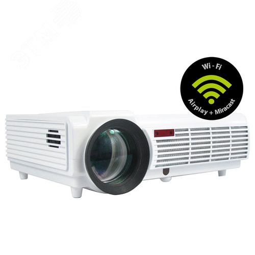 Изображение товара Проектор ламповый для экрана CS-PRO.09WT.WXGA-W LCD 3000Lm LS 300Lm ANSI (1280x720) 2xUSB typeA 2xHDMI (шт)