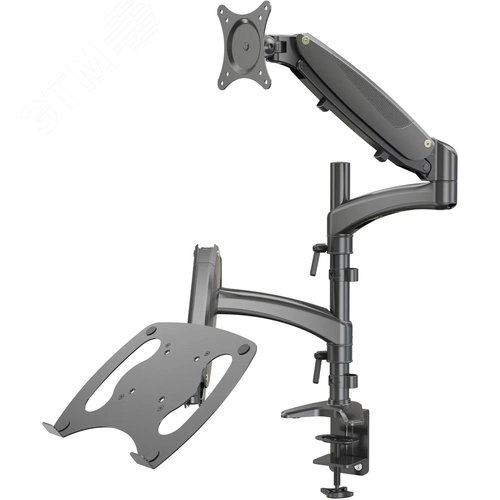 Изображение товара Кронштейн для монитора, ноутбука 13''-32'' макс.16кг., настольный поворот и наклон, черный (шт)