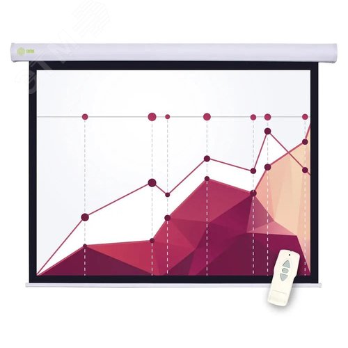 Изображение товара Экран настенно-потолочный рулонный 183x244см Motoscreen 4:3 (шт)