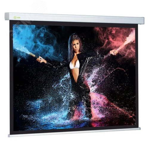 Изображение товара Экран настенно-потолочный рулонный 180x180см Wallscreen 1:1, белый (шт)