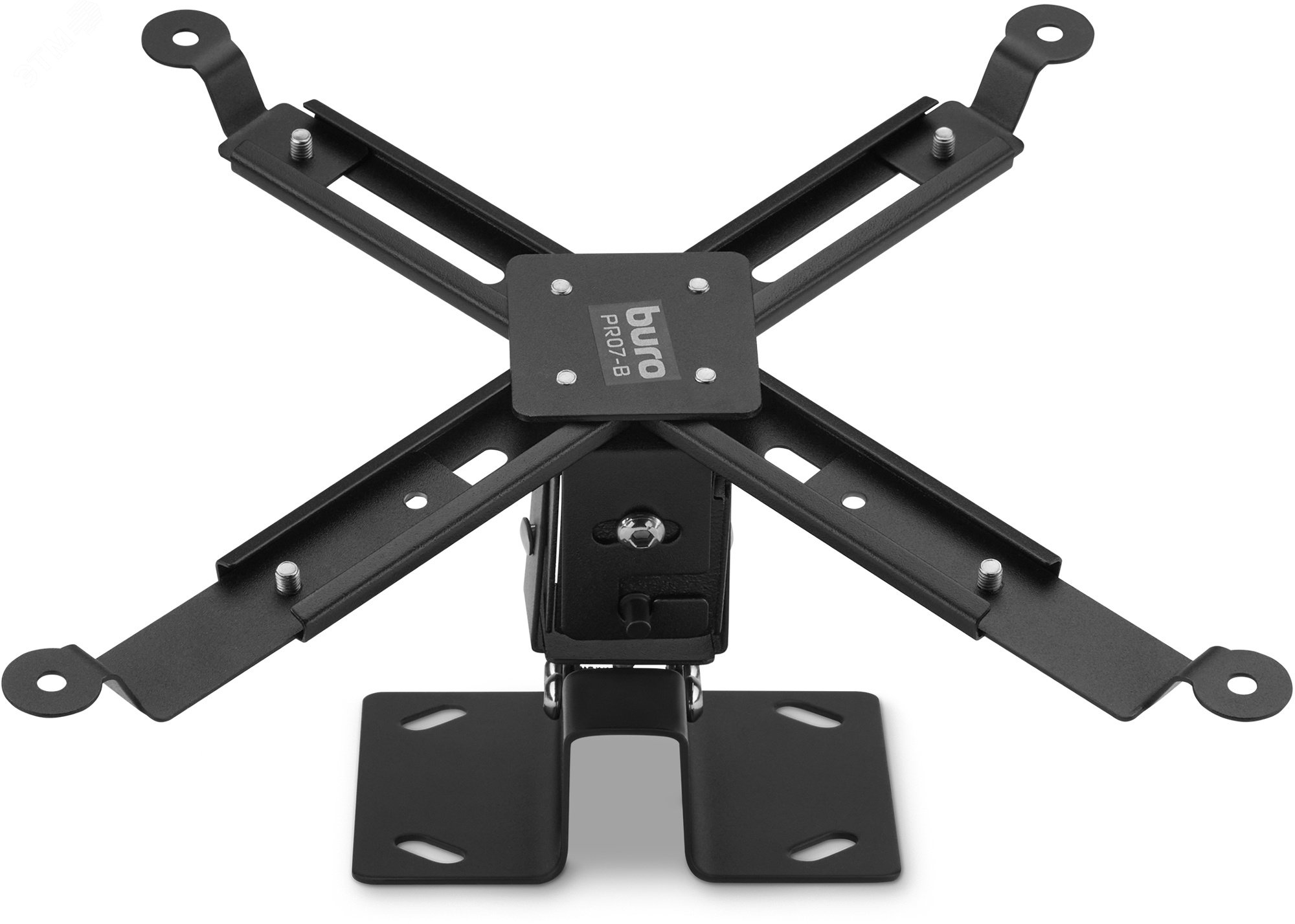 Изображение товара Кронштейн для проектора PR07-B потолочный поворот и наклон, макс.12кг., черный (шт)