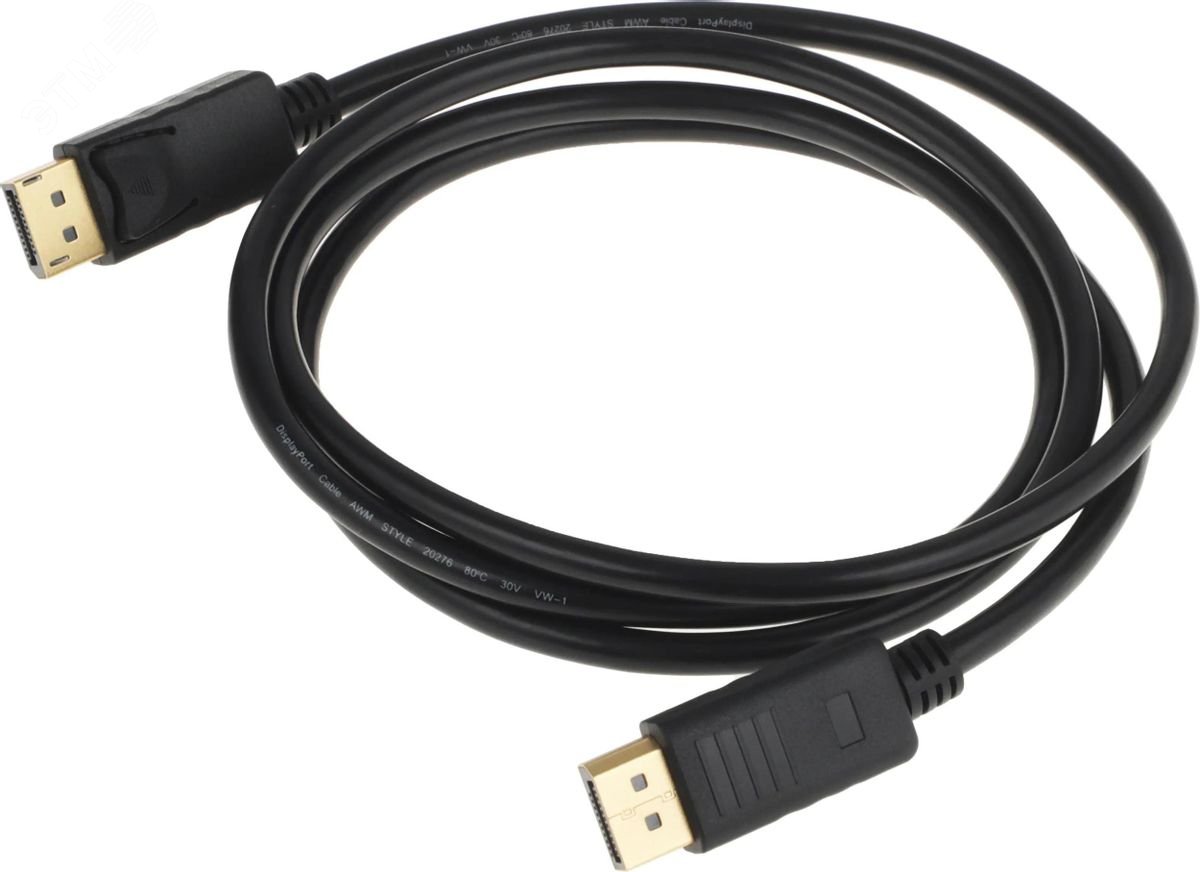Изображение товара Кабель аудио-видео 1.2v DisplayPort (m) - DisplayPort (m) 1.5м., черный (шт)