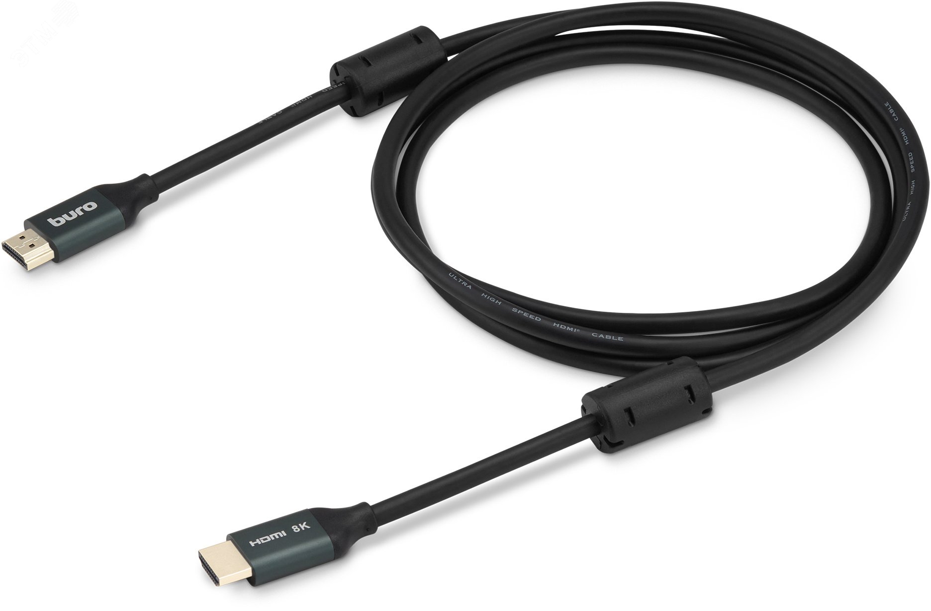 Изображение товара Кабель HDMI m HDMI m 2м Buro BHP-HDMI-2.1-2G черный