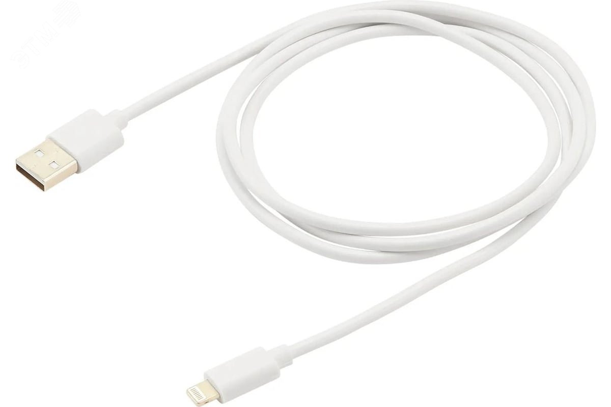 Изображение товара Кабель USB (м) - Lightning (м) 1.2м белый Buro