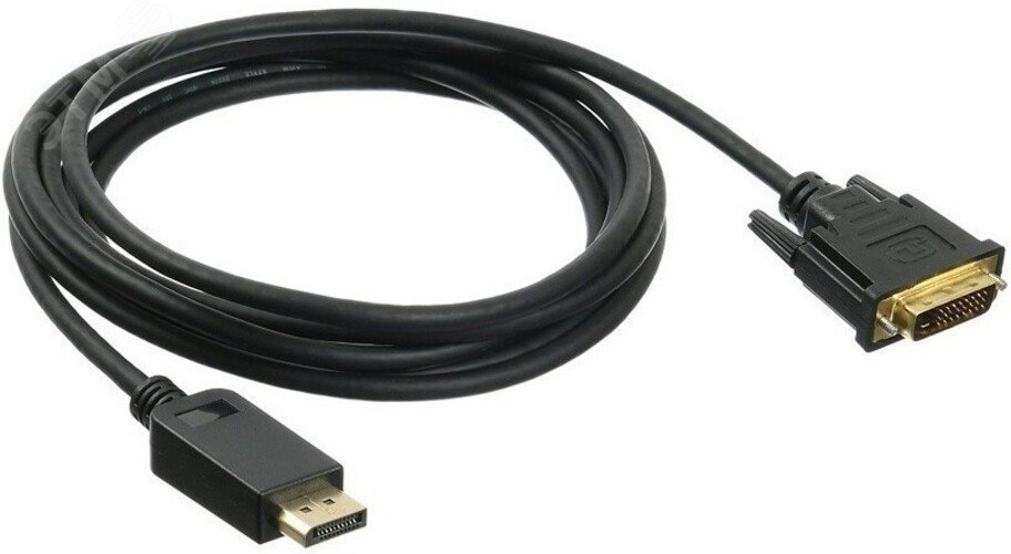 Изображение товара Кабель аудио-видео 1.1v DisplayPort (m) - DVI-D (Dual Link) (m) 3м., черный (шт)
