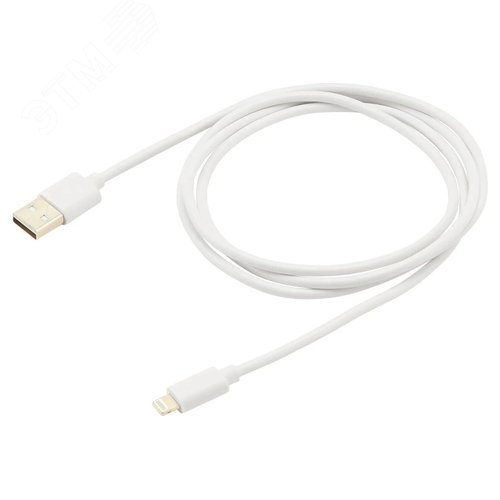 Изображение товара Кабель USB (m) - Lightning (m) 1.2м., белый (шт)