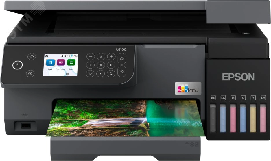 Изображение товара МФУ EcoTank L8100 струйное с Wi-Fi, черное, Epson, А4
