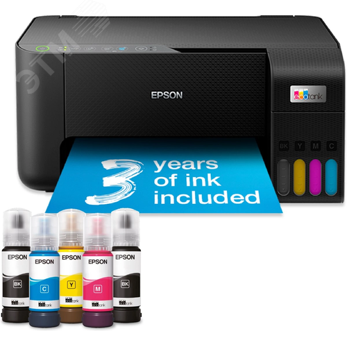 Изображение товара МФУ струйное EcoTank L3270 A4 Wi-Fi чёрное (шт)