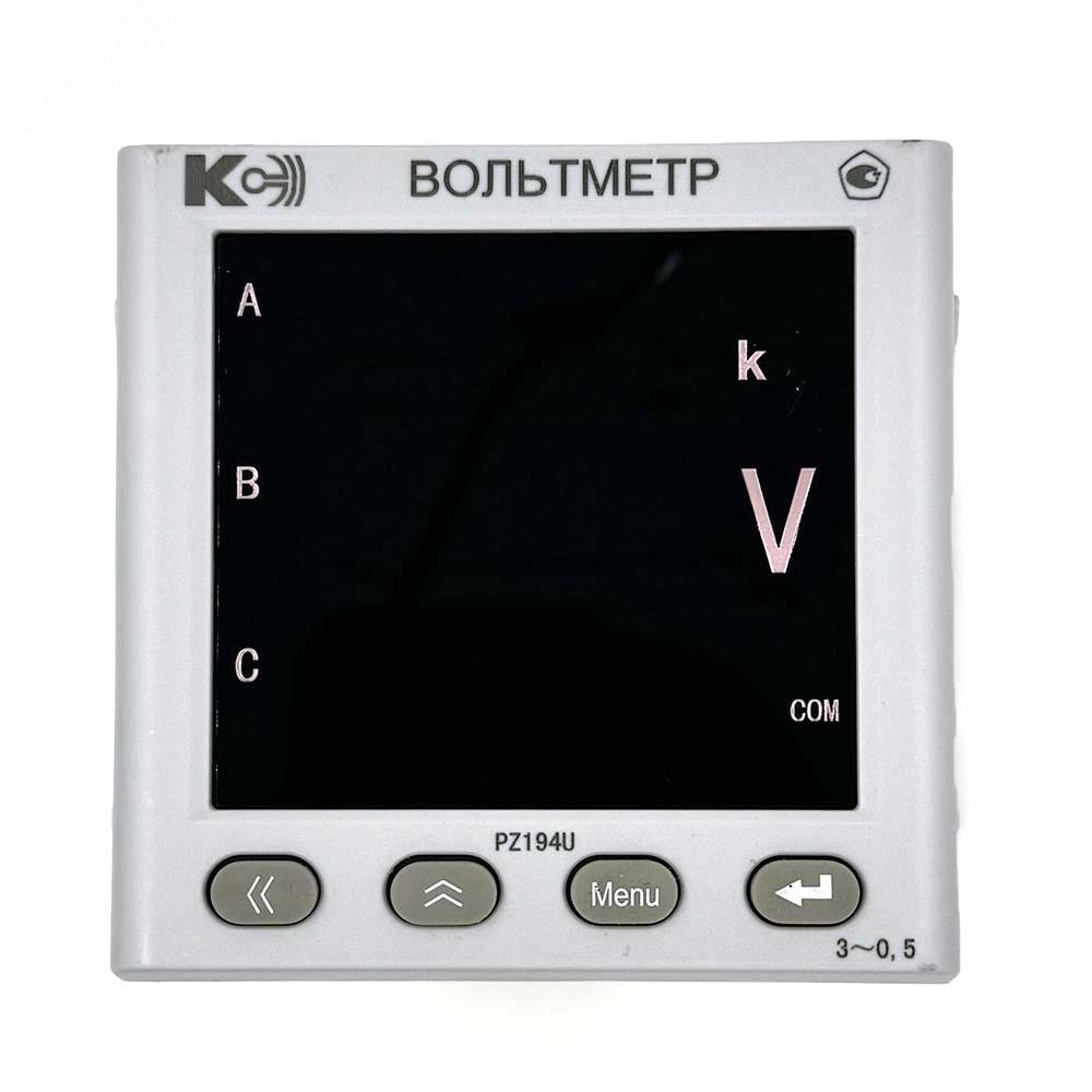 Изображение товара Вольтметр цифровой переменного тока PZ194U-9K4T-00301-100В/100В-4-20мА-К-3.4-0,5 (шт)