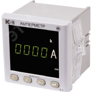 Изображение товара Амперметр цифровой переменного тока PA195I-9K1T-00101-5А/75мВ-4…20мА-К-0,2 (шт)