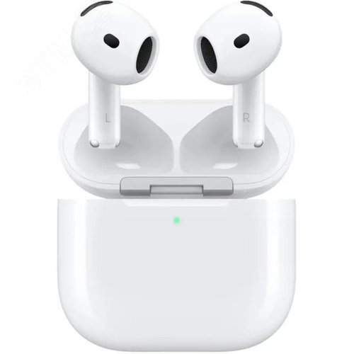 Изображение товара Гарнитура вкладыши AirPods 4 ANC, A3055,A3056,A3059, bluetooth в ушн. раковин, беспровод, белый (шт)