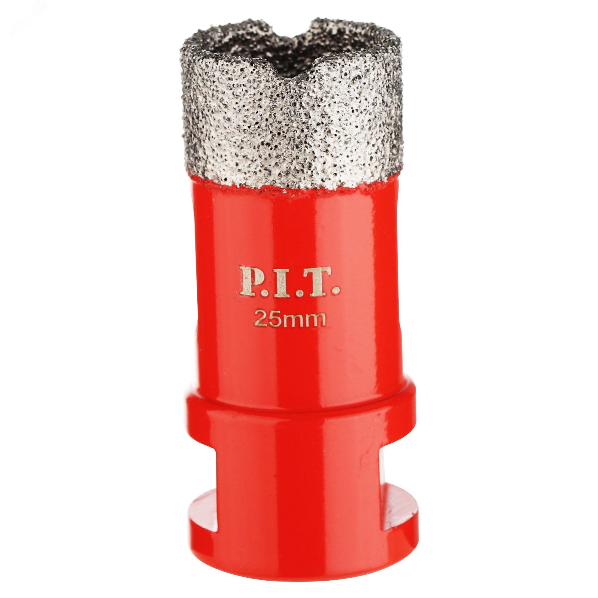 Изображение товара Коронка алмазная по керамограниту P.I.T. AMAS18-0025 (25 мм, M14, сухое/мокрое св., вакуум. пайка) (шт)