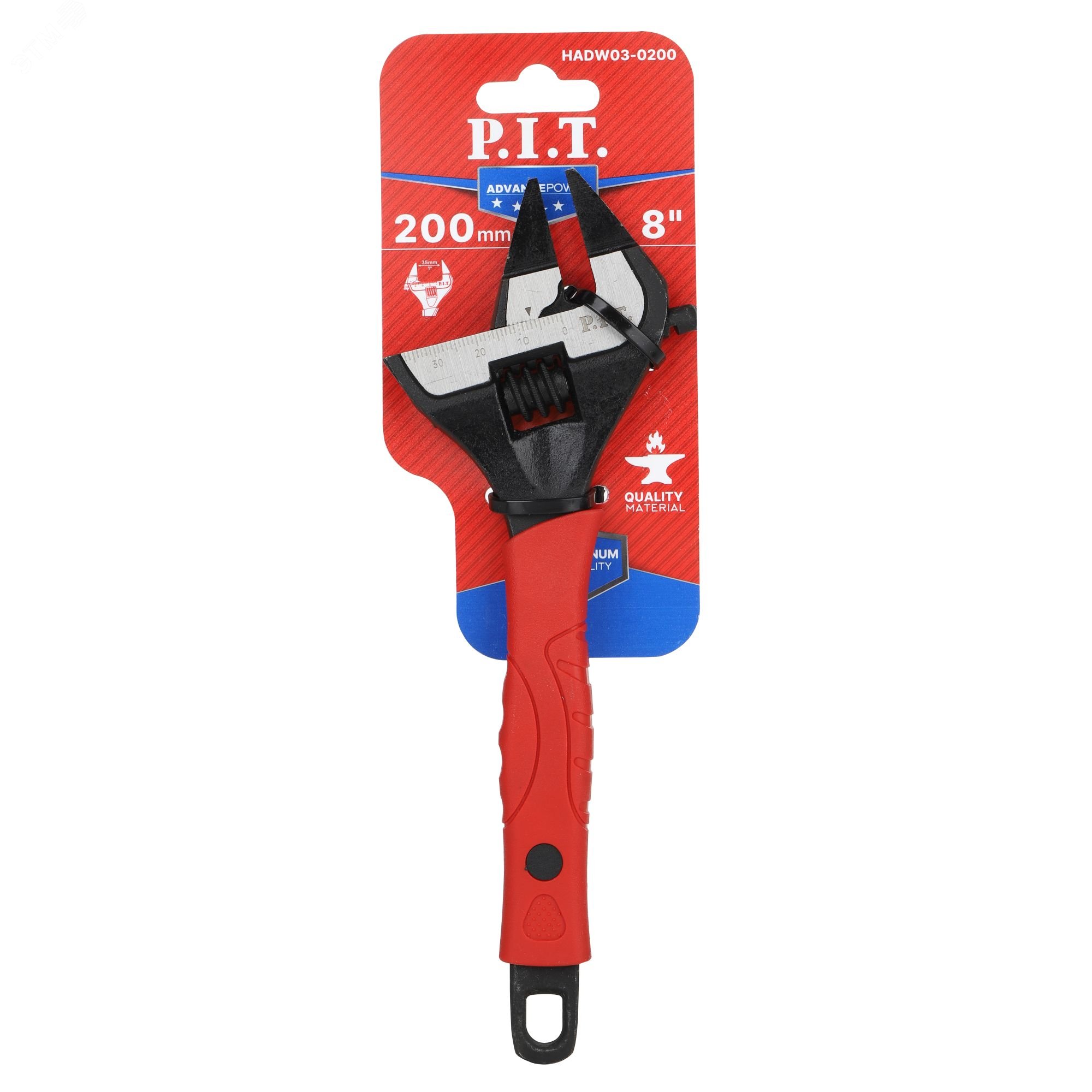 Изображение товара Разводной ключ P.I.T. ADVANCE HADW03-0200 200мм регулируемый усиленный