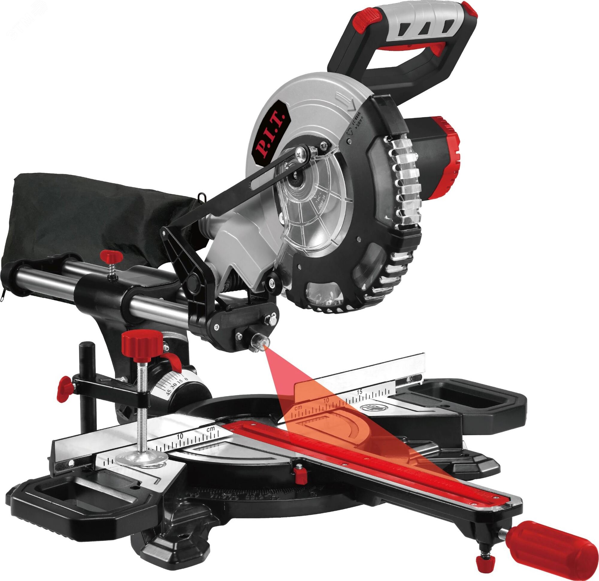 Изображение товара Пила торцовочная аккумуляторная P.I.T. PMS20H-210A SOLO 20В 210мм с лазером и наклоном