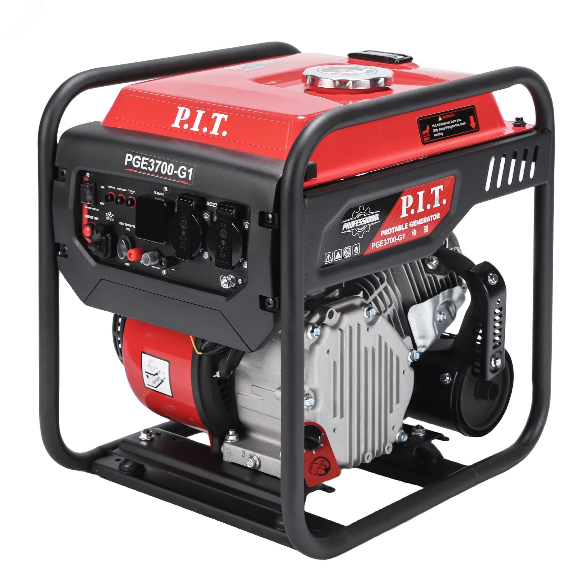 Изображение товара Бензиновый инверторный генератор P.I.T. PGE3700-G1 3,7 кВт 223 см3