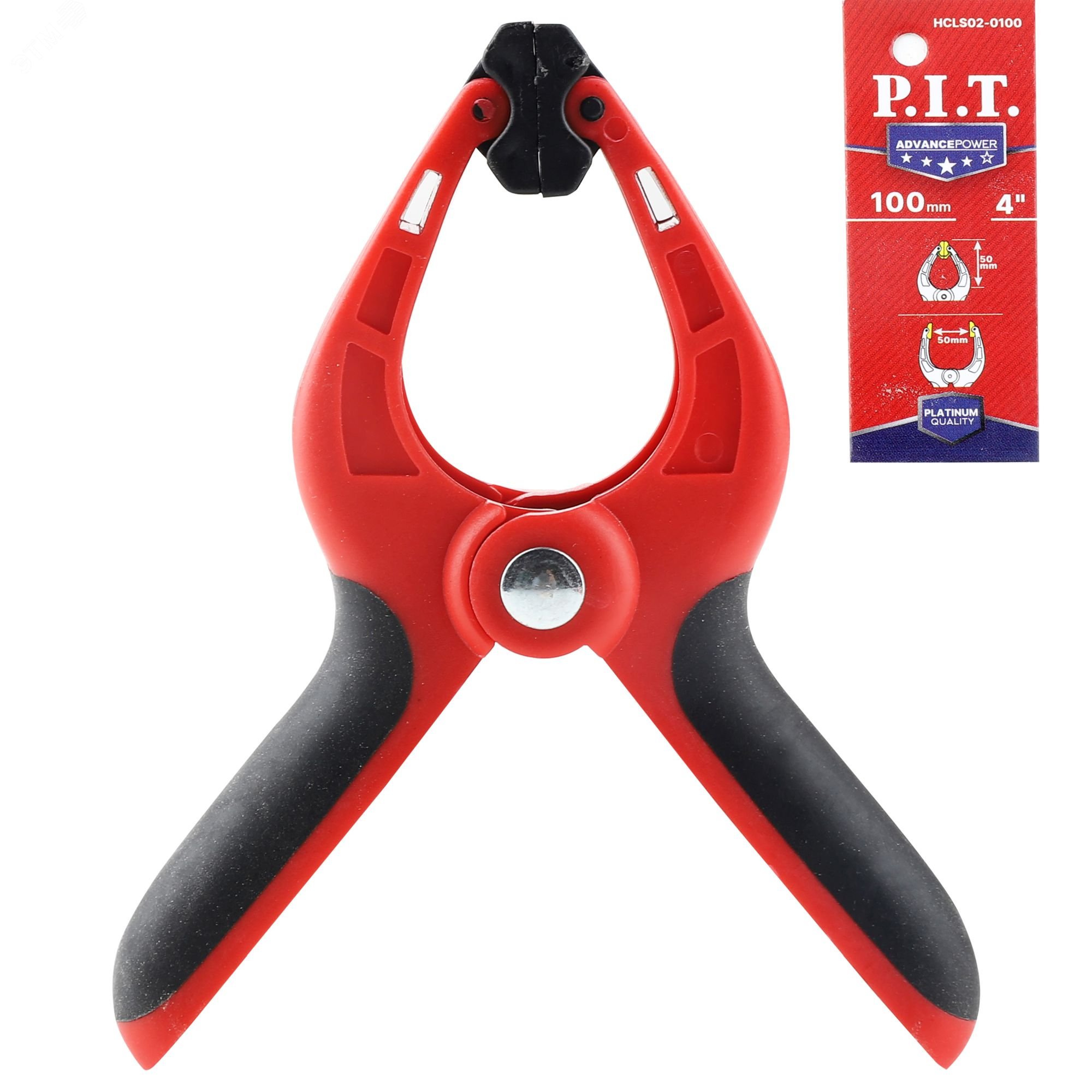 Изображение товара Струбцина пружинная P.I.T. ADVANCE HCLS02-0100 100 мм зажим 50х50 мм