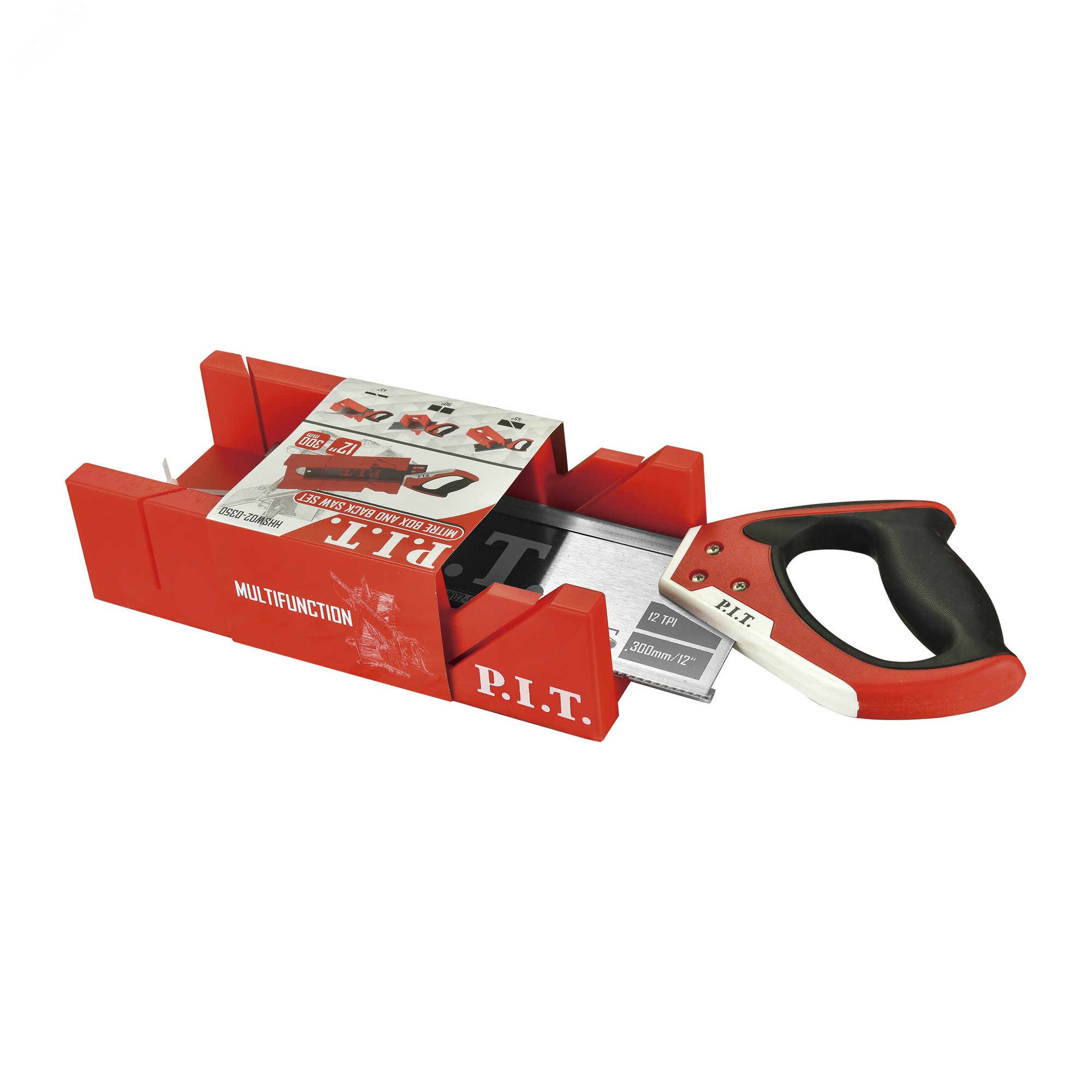 Изображение товара Ножовка по дереву 300 мм 12 зубов стусло Китай P.I.T.