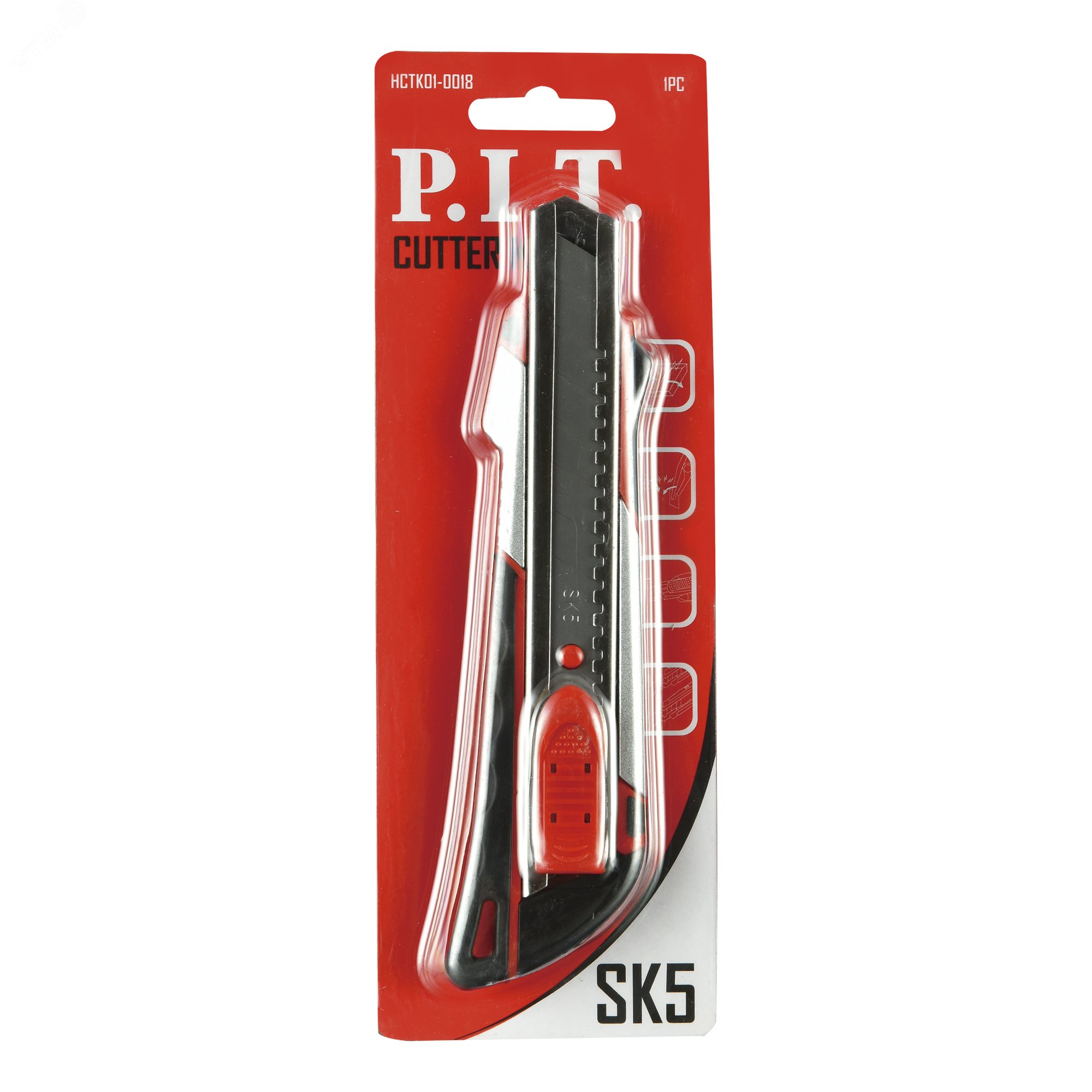 Изображение товара Строительный нож с сегментированным лезвием P.I.T. HCTK01-0018 18x100 мм