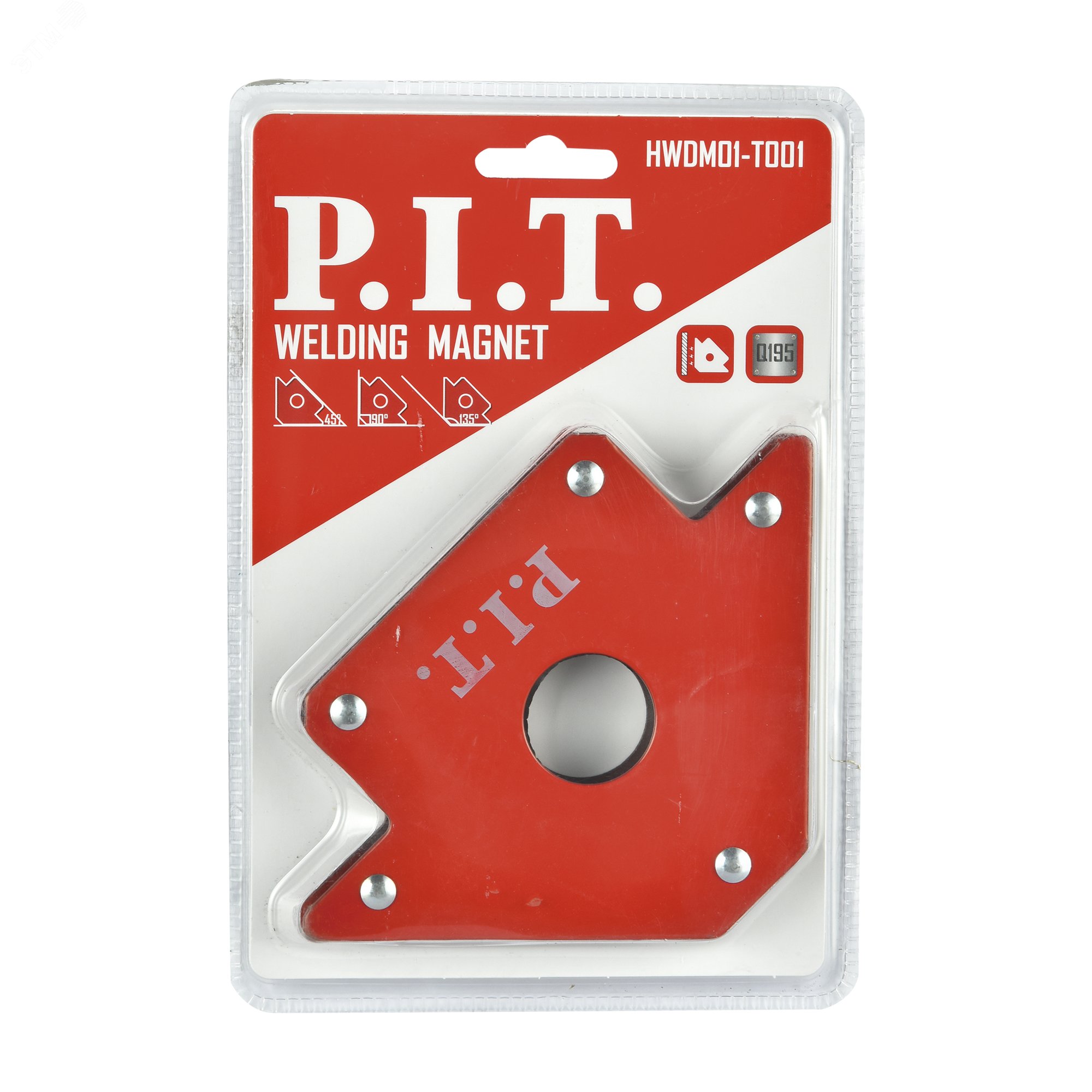 Изображение товара Магнитный уголок для фиксации деталей 45 90 135 градусов P.I.T. HWDM01-T001