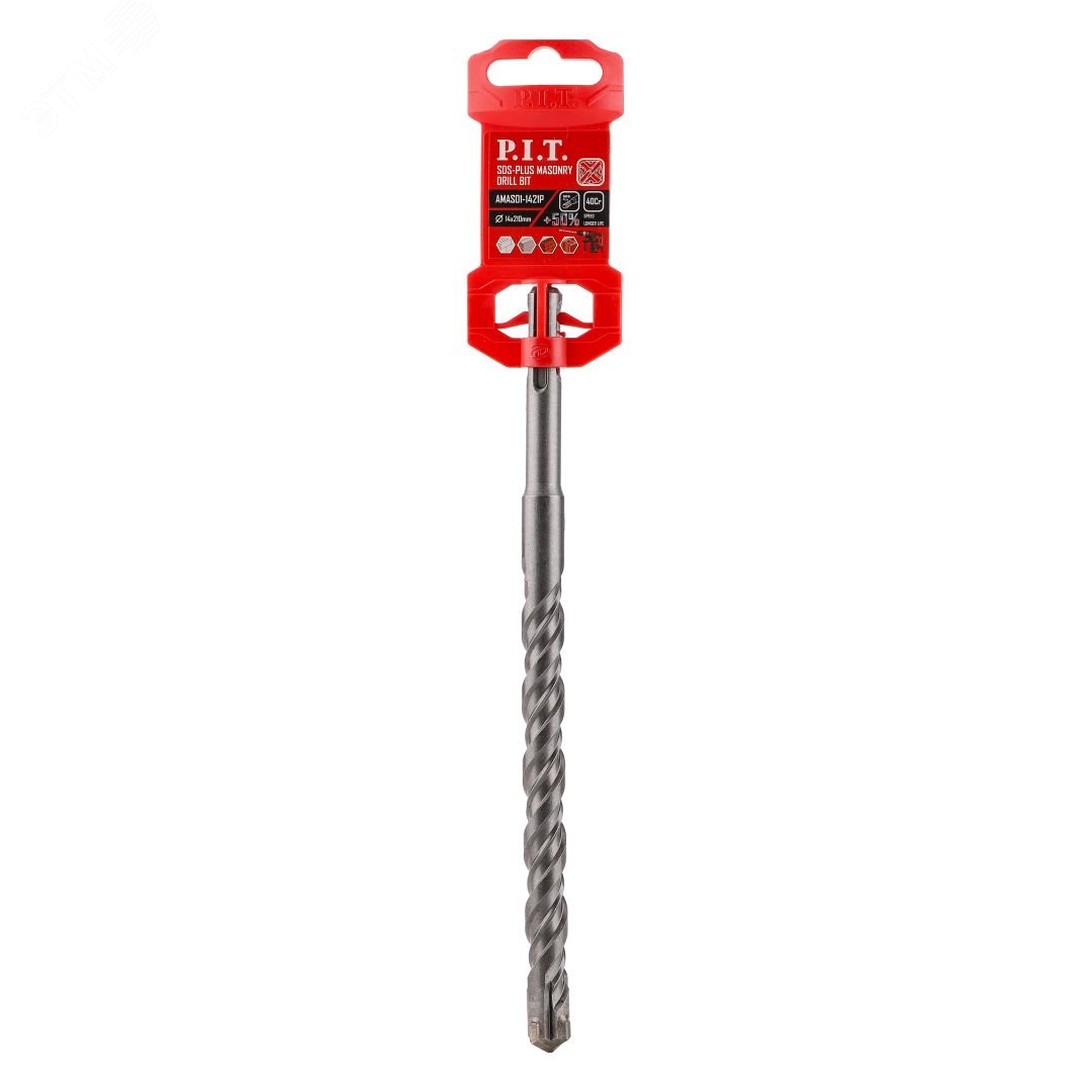 Изображение товара Бур SDS-Plus 14x210 мм для бетона, гранита и кирпича от P.I.T.