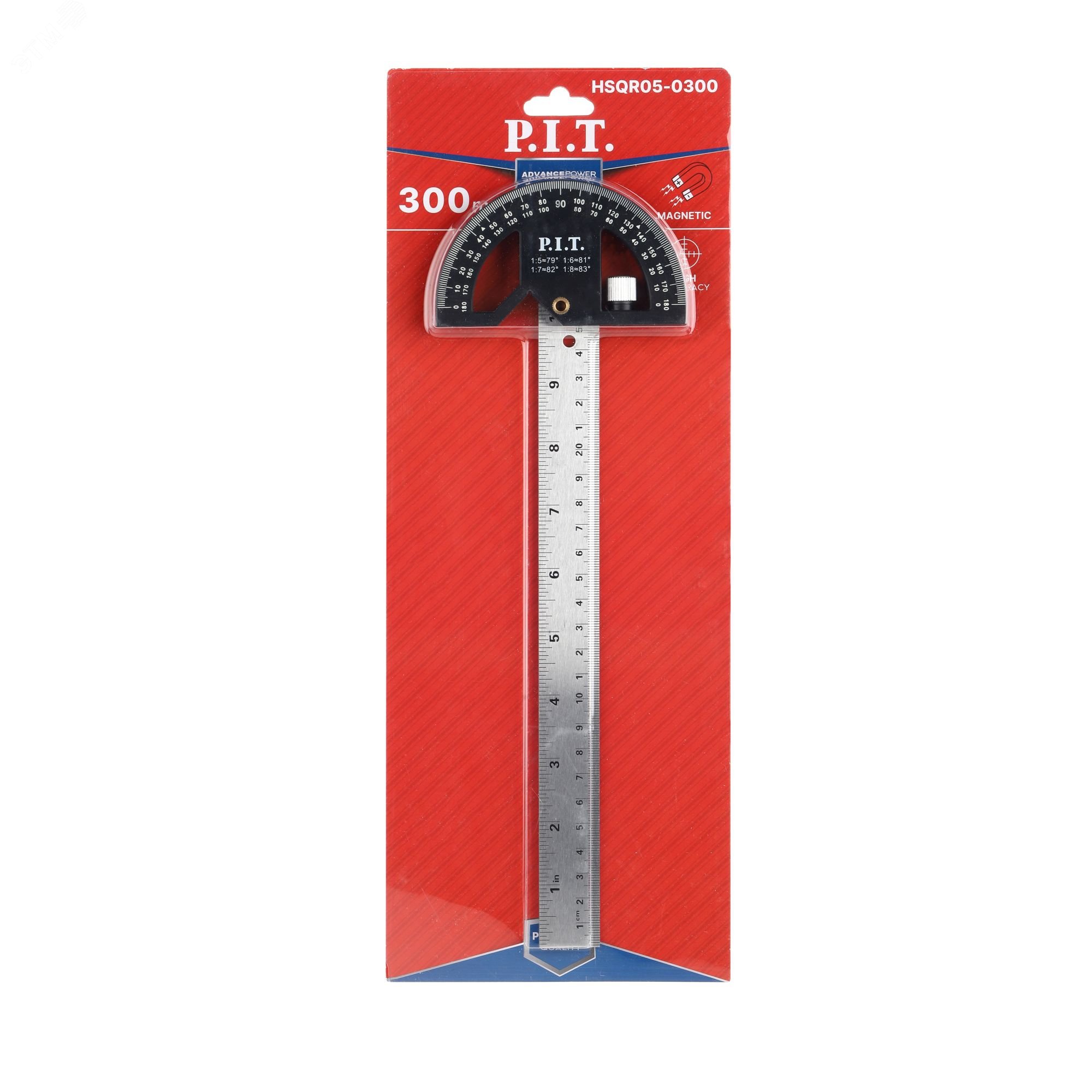 Изображение товара Транспортир с линейкой (шт)