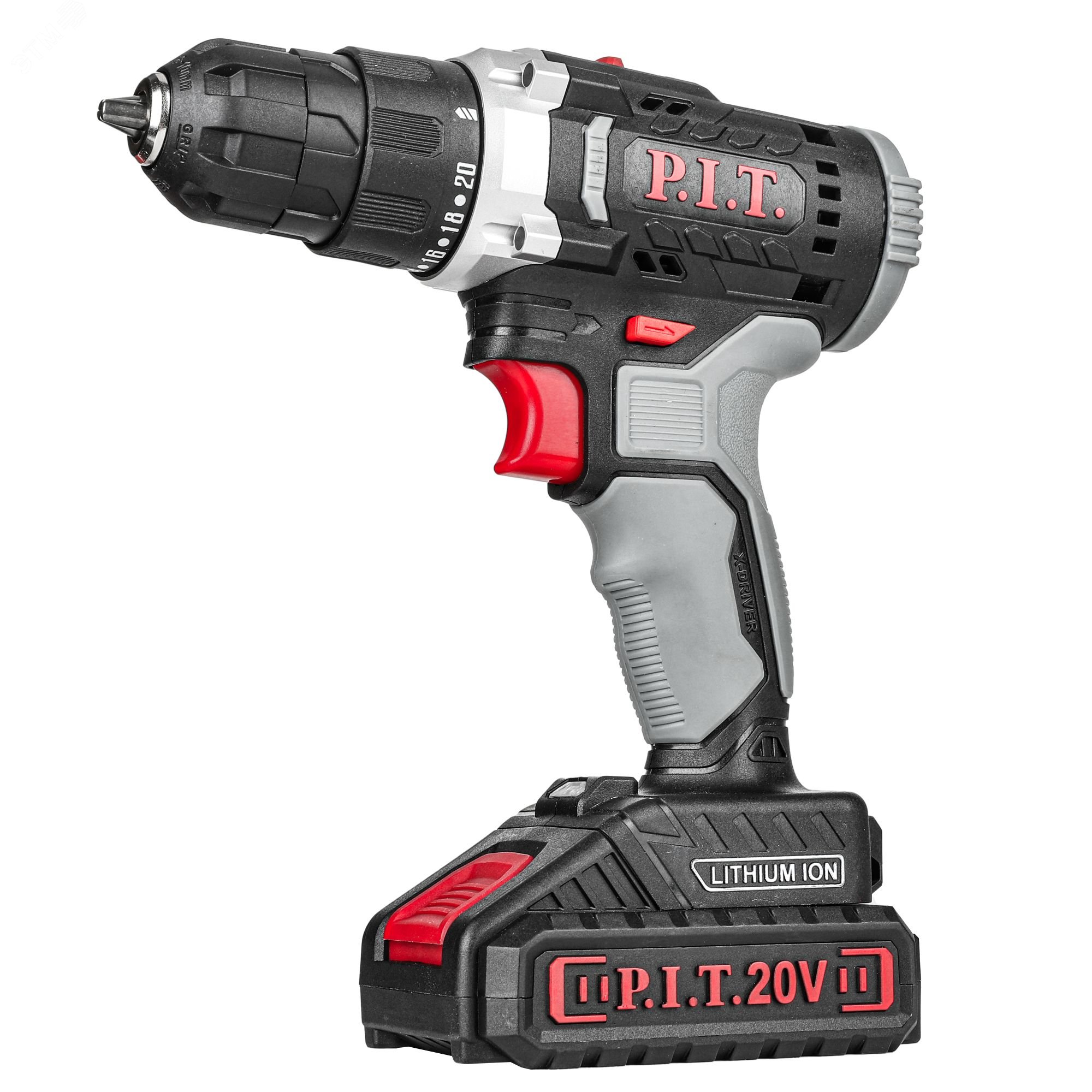 Изображение товара Аккумуляторная дрель-шуруповерт P.I.T. PSR18-D5 20В, 30Нм, 2скорости, кейс