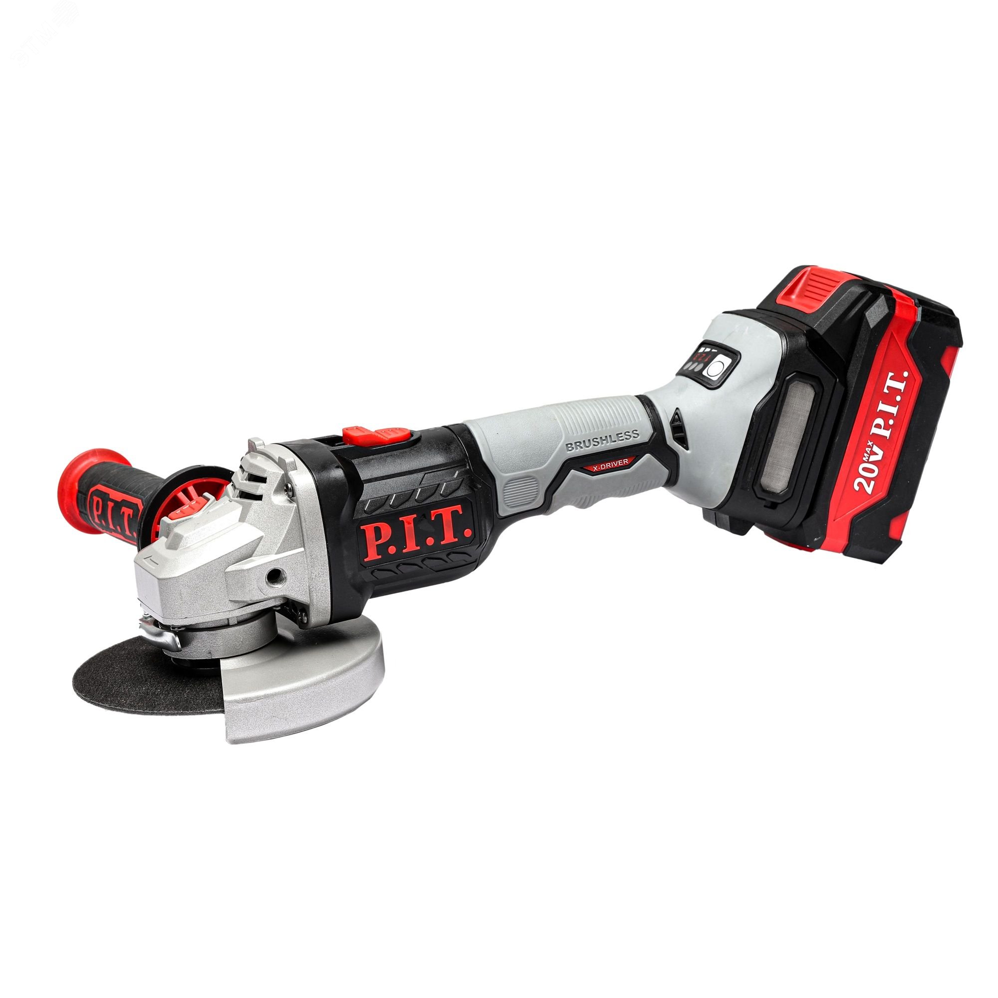 Изображение товара Аккумуляторная угловая шлифмашина P.I.T. PWS20H-125D/1 20В 125мм бесщеточная