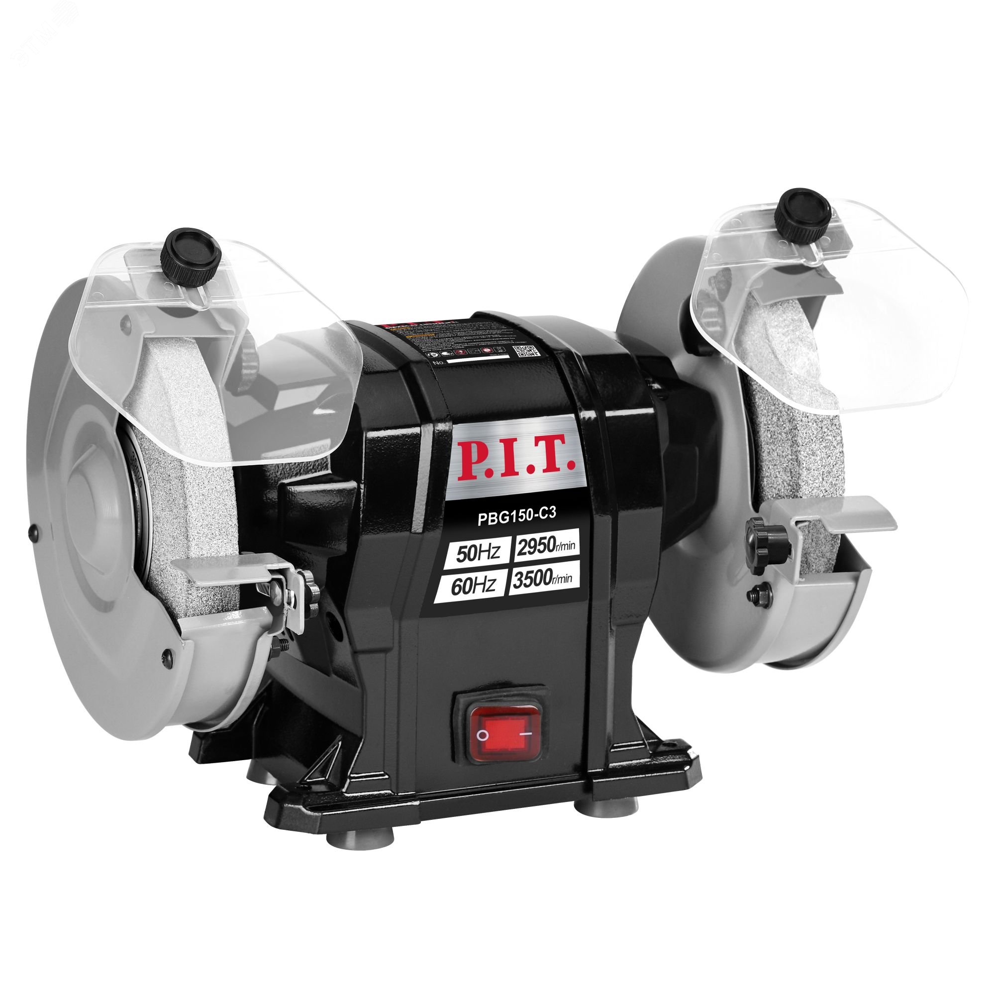 Изображение товара Электрический точильный станок P.I.T. PBG150-C3 300Вт 2950об/мин диаметр 150мм
