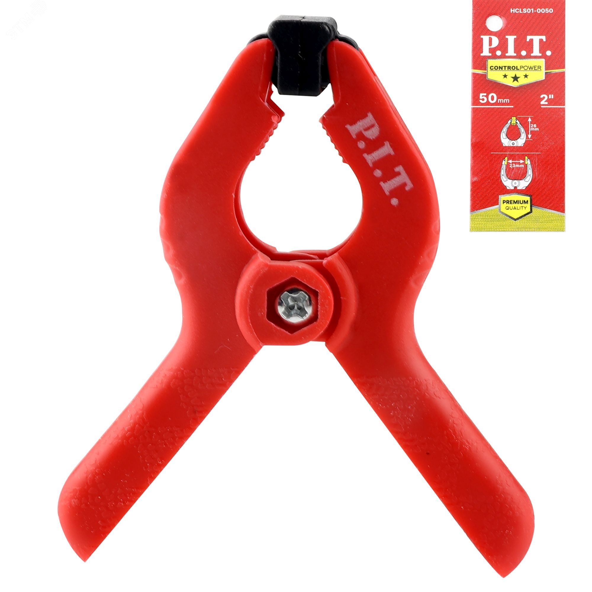 Изображение товара Струбцина пружинная (50 мм, пластик, пружина из стали с антикор. покрытием) (шт)