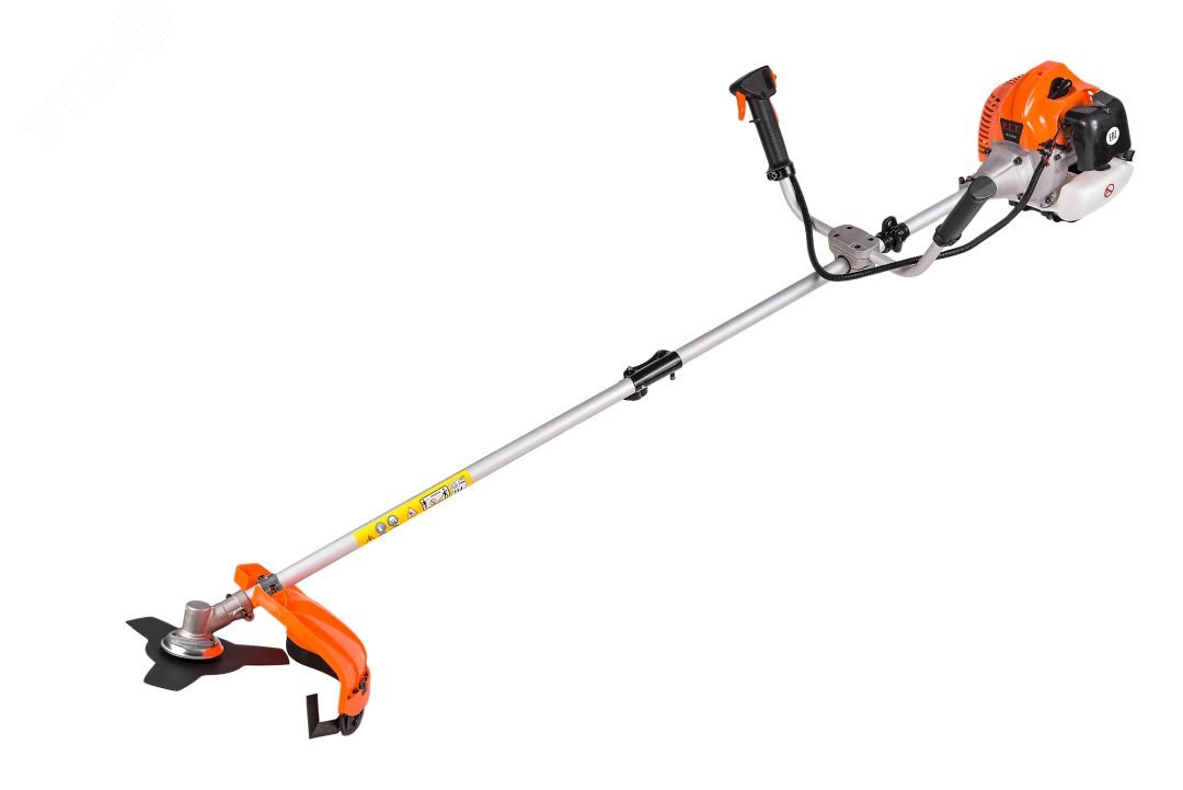 Изображение товара Триммер бензиновый Стандарт (2,8л.с, 56см, 2-т, 8500об/мин, 1.2л, 440мм,леска,диск) (шт)