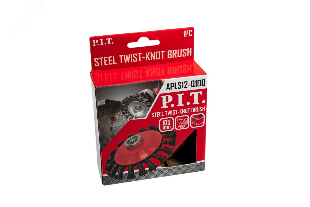 Изображение товара Коническая кордщетка P.I.T. 100x0,5мм для очистки и обработки поверхностей